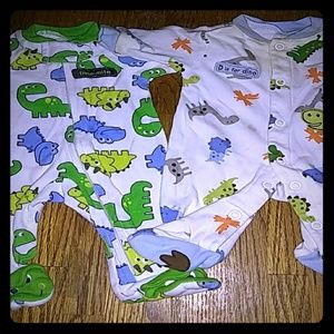 Preemie boy sleeper set
